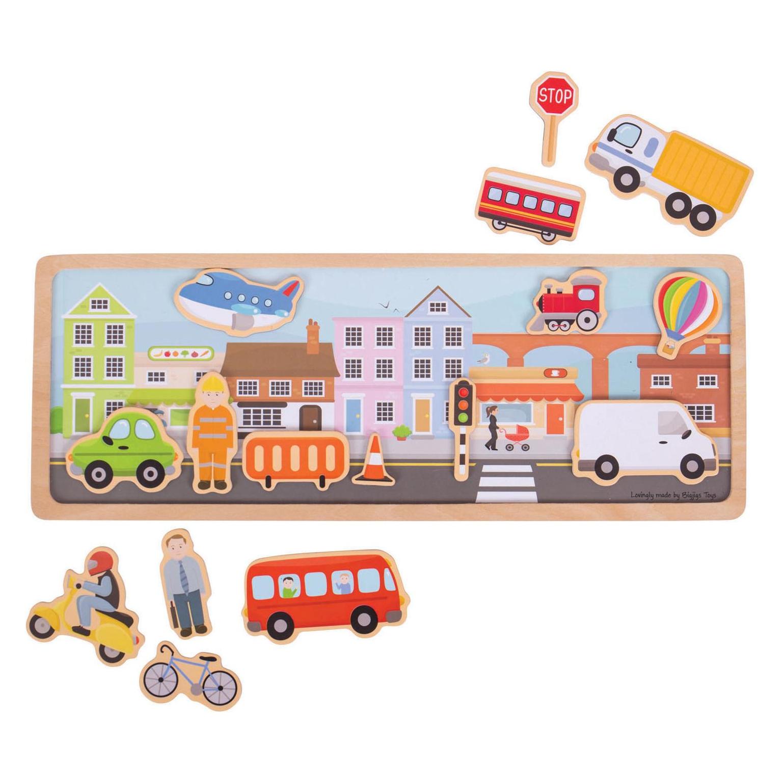 Bigjigs Holzmagnet Set City (BJ910)
