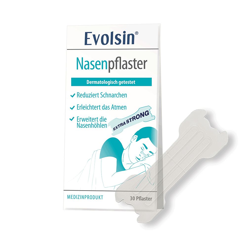 Evolsin Nasenpflaster extra stark transparent 30 St Pflaster