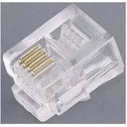 Tru Components Modularstecker, Elektronikkabel + Stecker, Transparent