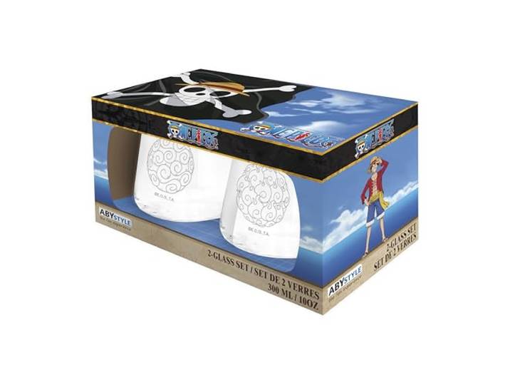 ABYSTYLE - ONE PIECE Set de 2 verres Fruits du démon