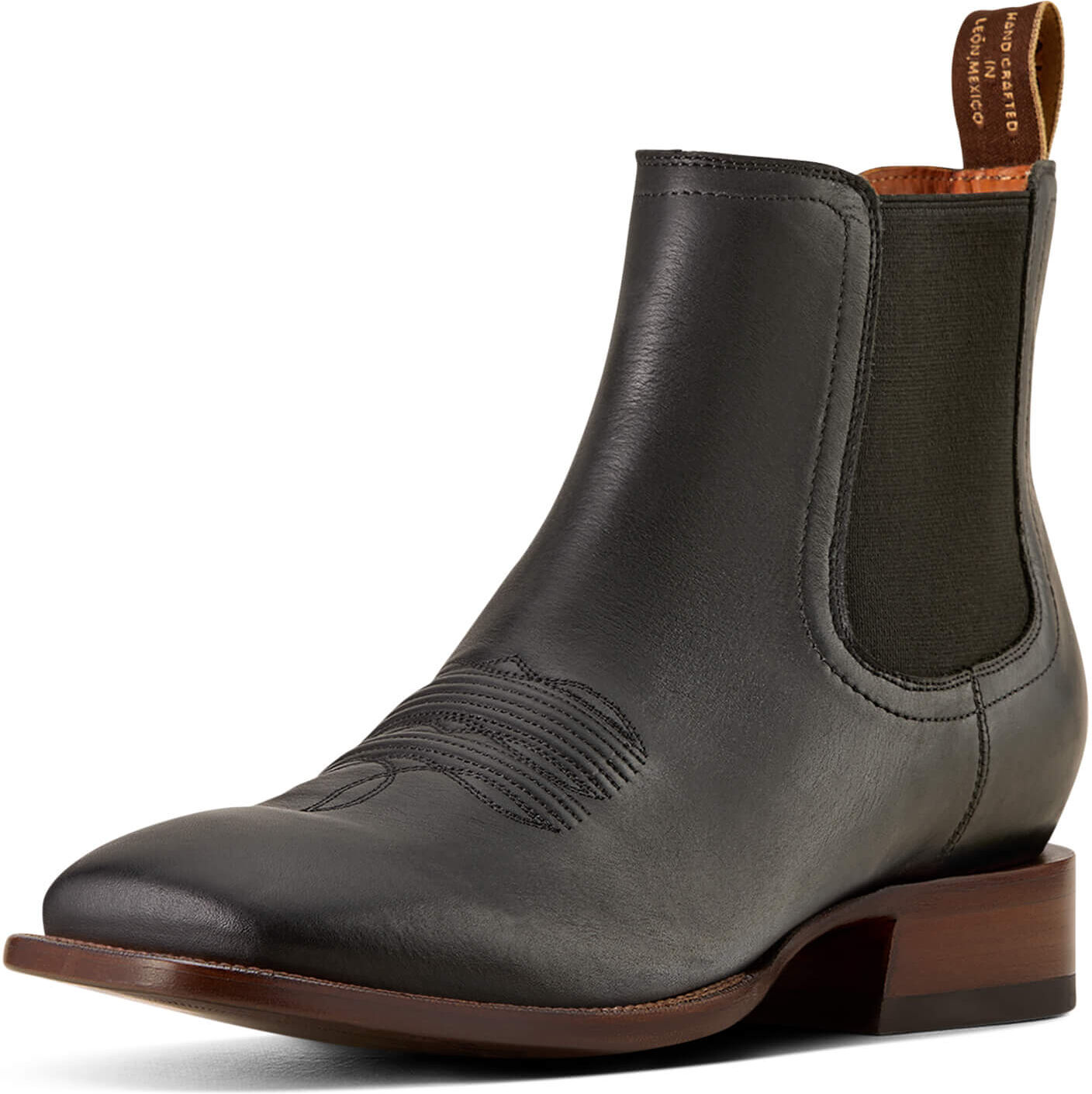Men's Bench Made Younger Cowboy Boots in Cool Black Bison Leather, Size: 11 D / Medium by Ariat