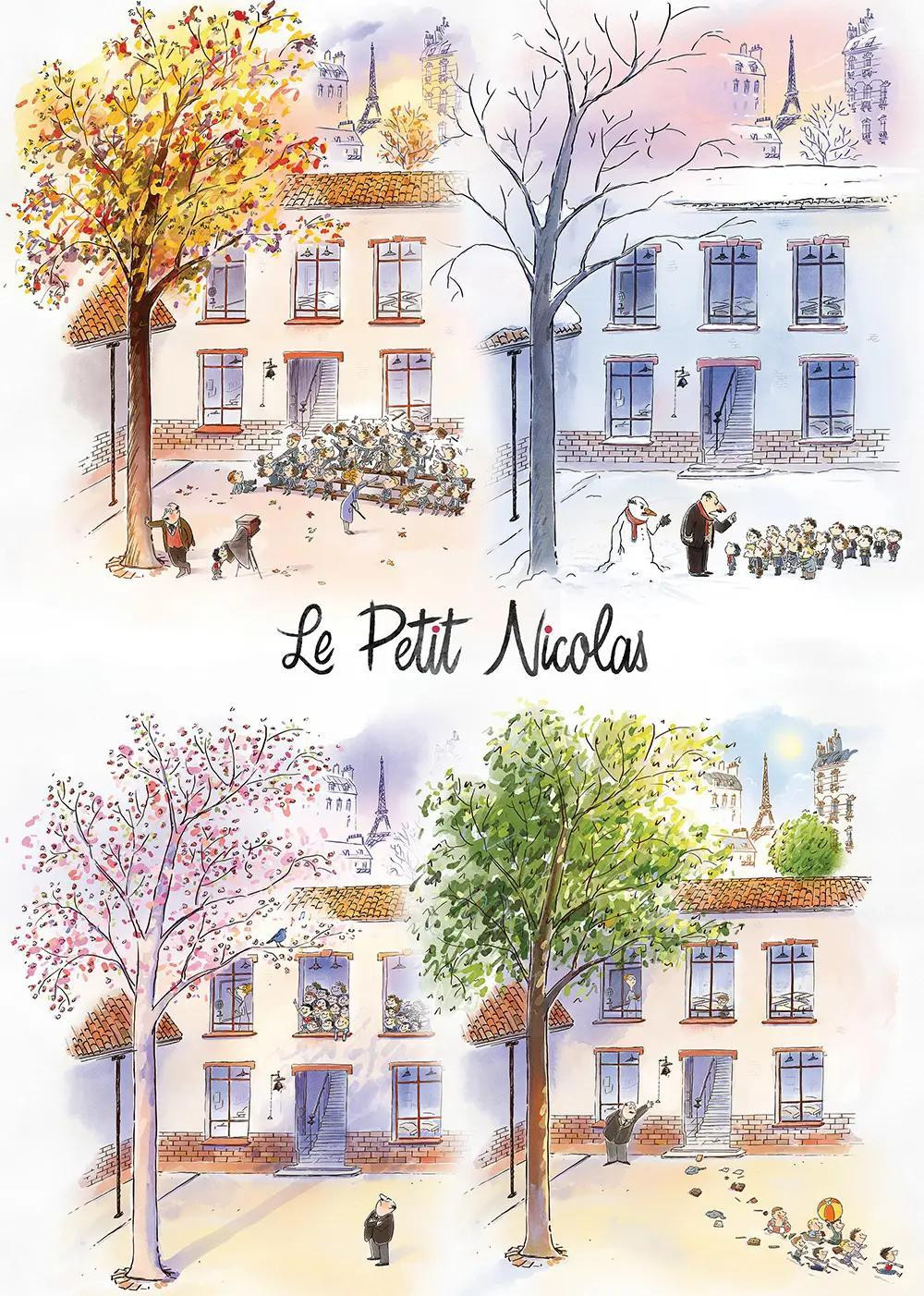 Grafika Puzzel Le Petit Nicolas De Vier Seizoenen 1000 stukjes