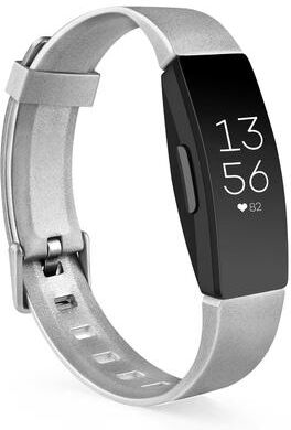 Inspired Finds Premium Silicone Band For Fitbit Inspire 2 & Inspire HR Soft, Breathable, And Adjustable Replacement Wristband silver size L