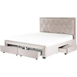 POLSTERBETT 180/200cm Beige Lievin