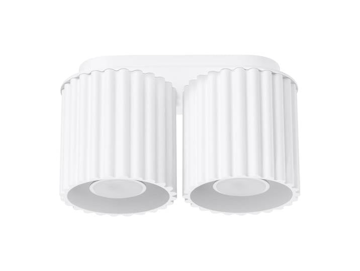 Plafonnier Aluminium Blanc GU10 2 Aura