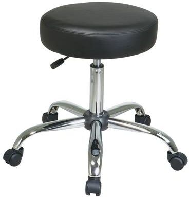 Office Star Products OSP Pneumatic Drafting Chair with Vinyl Seat
