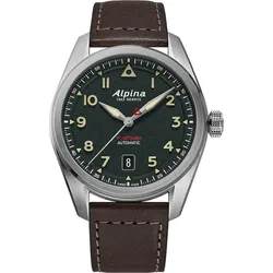 Alpina Startimer Collection Pilot Automatic 40mm AL-525KW4S36 - grün,matt,braun - 40mm
