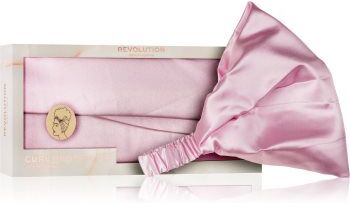 Revolution Haircare Curl Protector Satin Headband bandolete de cetim para cabelos ondulados e encaracolados tom Pink 1 un.. Curl Protector Satin Headband