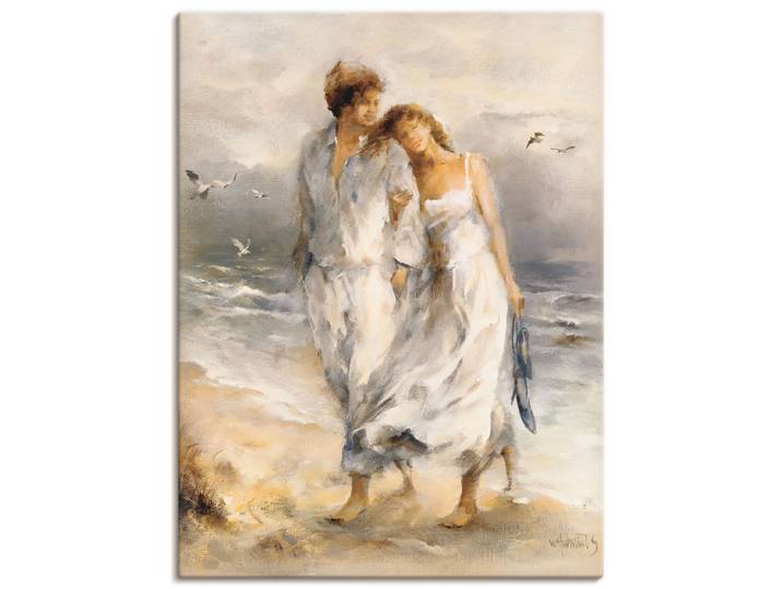 Wandbild ARTLAND Verliebt , beige (farbe bild(er): naturfarben), B:45cm H:60cm, Bilder, Wandbild, als Leinwandbild, Poster in verschied. Grössen