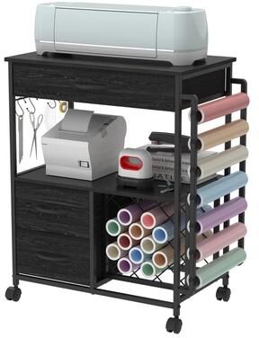 No "Storage Cart Compatible with Cricut Machines Stand - 13.78""D x 23.62""W x 29.53""H"