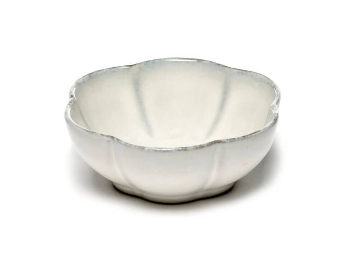 Serax Bol strié Inku M Ø11 cm Blanc