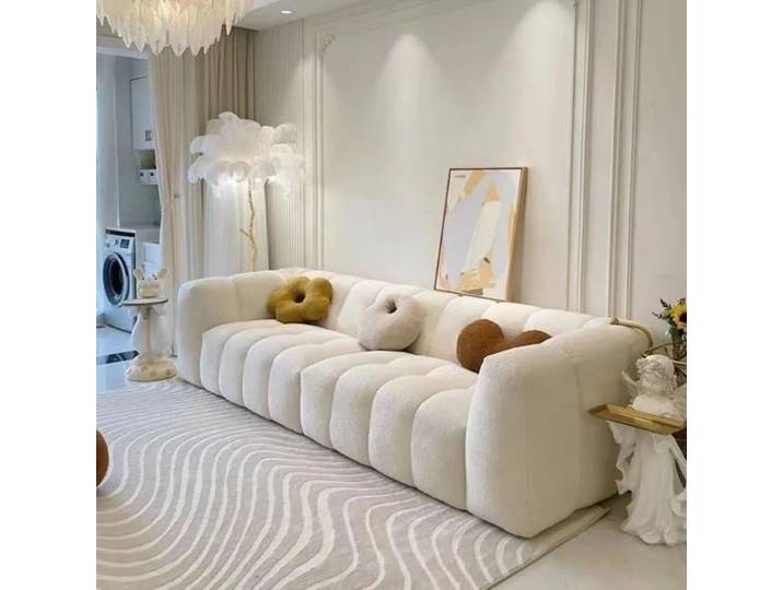 Canapé de salon italien avec accoudoirs, style minimaliste, luxe classique, pour appartement, mobilier de maison, accessoires de décoration intérieure