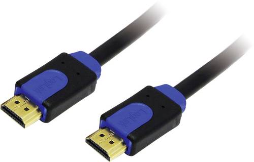 LogiLink HDMI Anschlusskabel HDMI-A Stecker, HDMI-A Stecker 15.00 m Schwarz CHB1115 4K UHD HDMI-Kabel