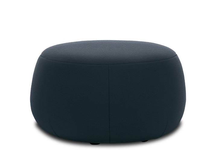 Pouf en tissu 75 x 42 x 75cm Bleu Microfibre Sofina: Bleu