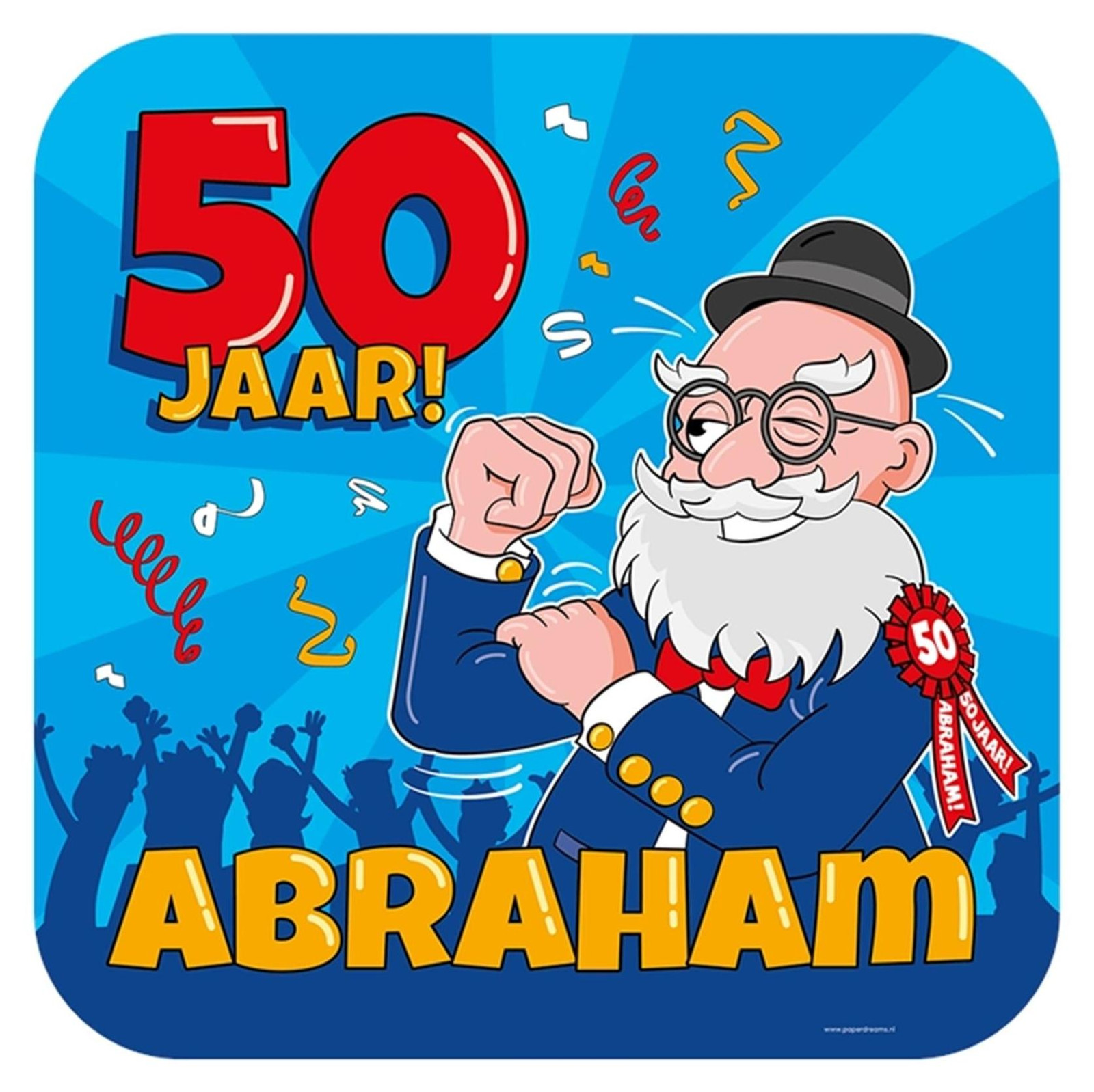 Paperdreams Herdenkingsschild Abraham Cartoon Illustratie