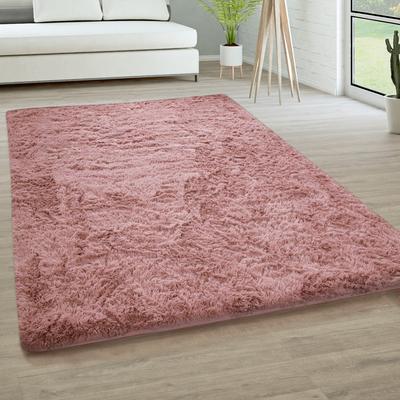 Paco Home Modern Shag Rug Soft & Fluffy In Solid Colors