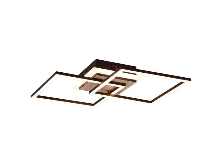 Plafonnier LED 58 x 8 x 36cm Marron Fer verni Silicone LED Module LED