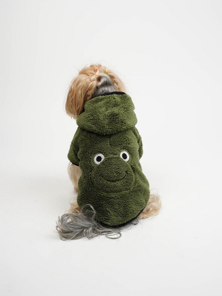 Paws&Whiskers Hundehoodie in Khaki - S