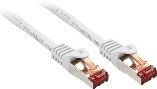 LINDY 47382 RJ45 Patchkabel CAT 6 S/FTP 1.00 m Weiß 1 St.