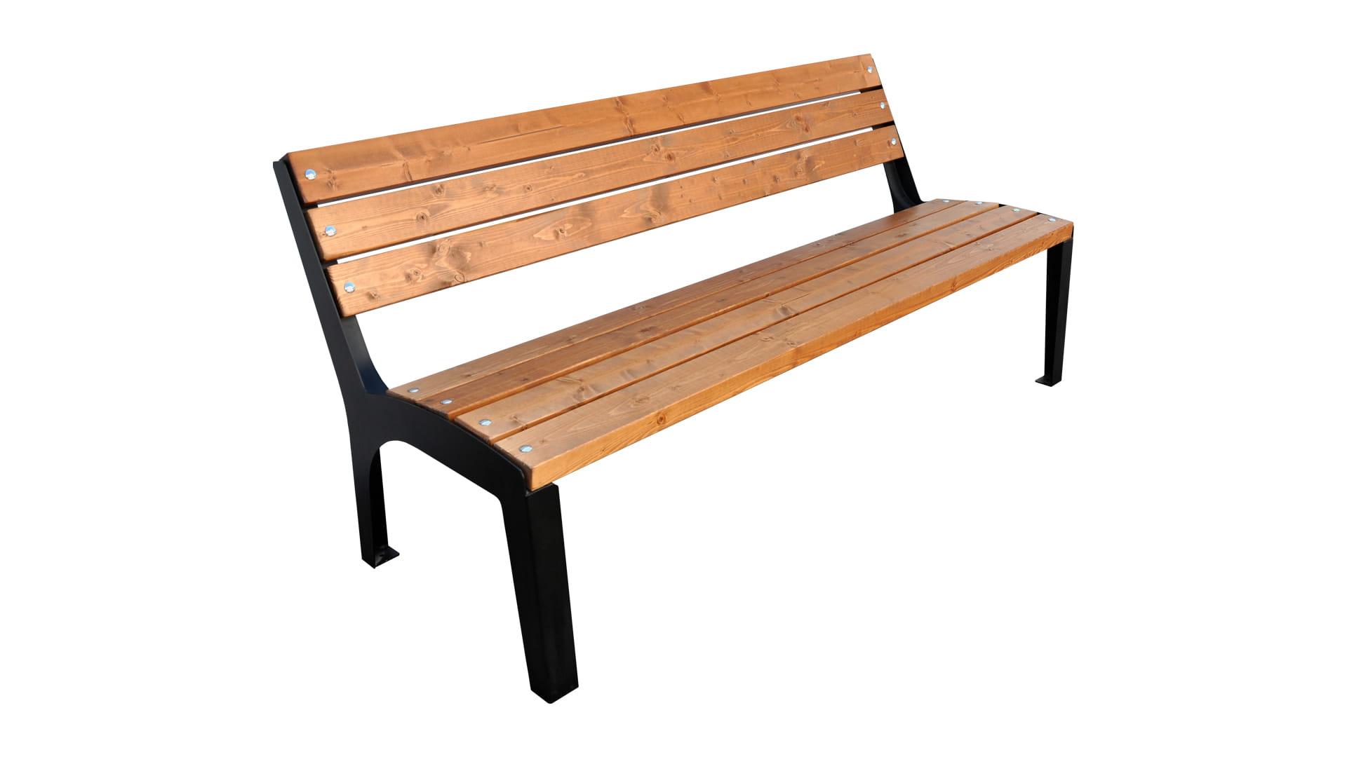 Stadtbank Holzbank Holz Verschiedene Farben Design Modern Grau