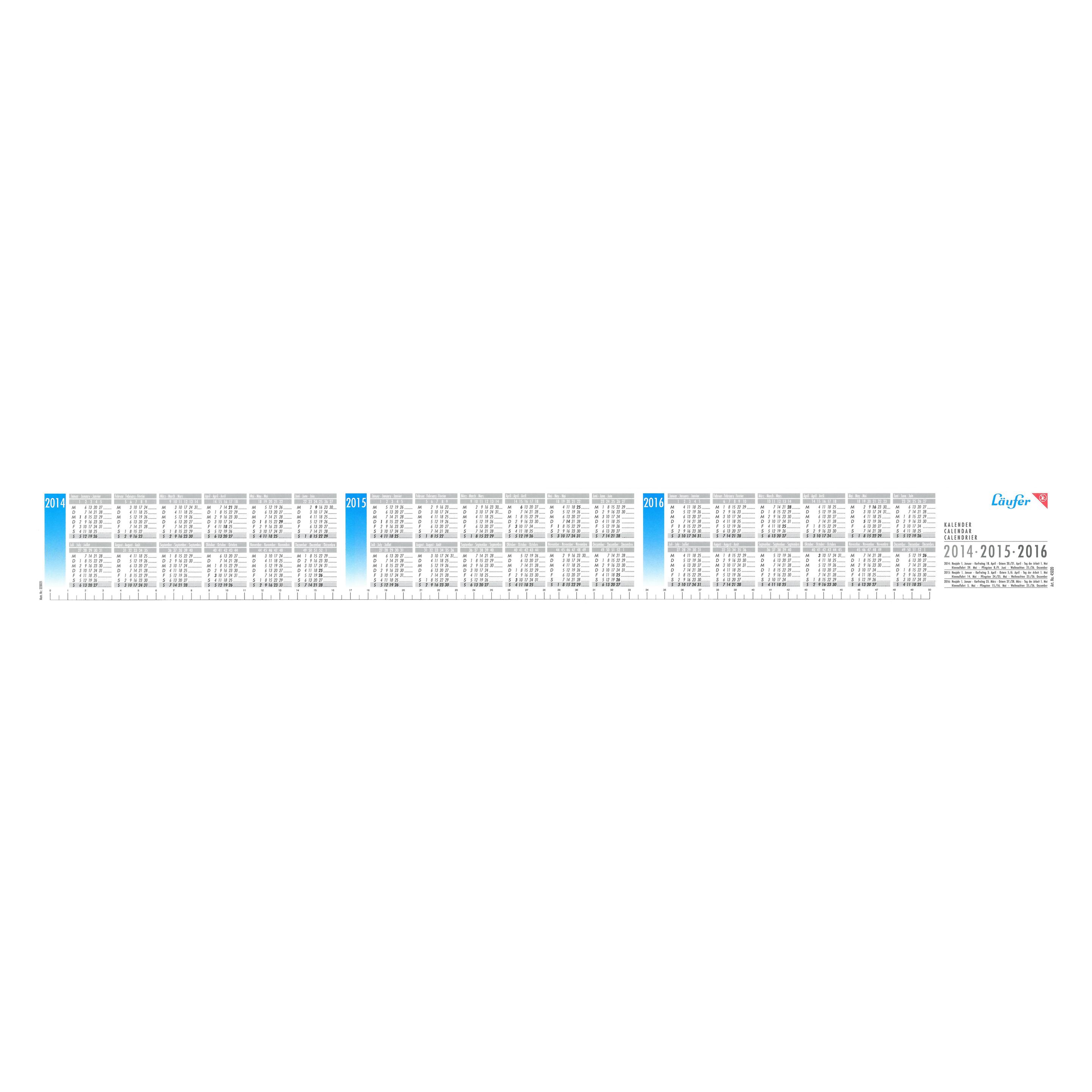 Läufer Ersatzkalender 58x6.6cm (58 x 6.6 cm) (45020)