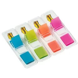 Post-it Index Haftstreifen »Index Mini« 43,2 x 11,9 mm, im Spender transparent, 4.32x1.19 cm