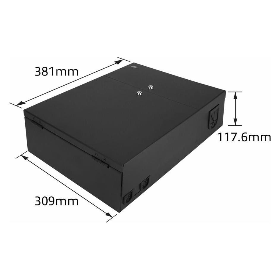 ACT Lockable zone enclosure patch box 8 slots for fiber and copper (FA2035)