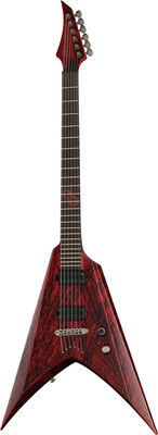 Solar Guitars V2.6Canibalismo+ Blood Red Open Pore W Blood Splatter