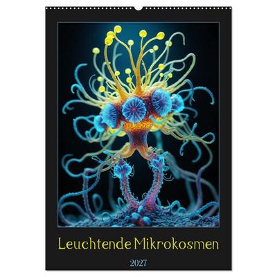 Leuchtende Mikrokosmen (Wandkalender 2027 DIN A2 hoch), CALVENDO Monatskalender