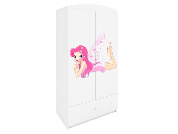 Raumhirsch Furniture Kinderkleiderschrank Elfe II, Weiß, Rechteckig, 90x175x52 cm, Babymöbel & Kindermöbel, Babyzimmer, Babykleiderschränke