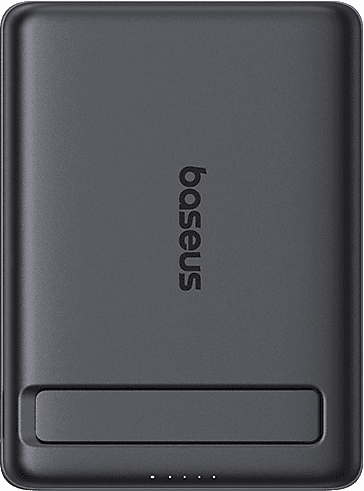 Powerbank - Baseus PicoGo Ultra-Mini Magnetic, 5000mAh, 20W, Carga ultrarrápida inalámbrica Qi2, USB-C, Con cable, Universal, Negro