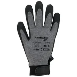 Asatex Handschuhe Gr.8 grau EN 388 PSA II Baumwolle/Elastan