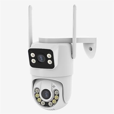 Didseth 4 MP WLAN-PTZ-Kamera für den Außenbereich, Dual-Objektiv, menschliche Erkennung, Nachtsicht, Sicherheit, Schutz, CCTV, Vedio-Überwachung, IP-Kamera