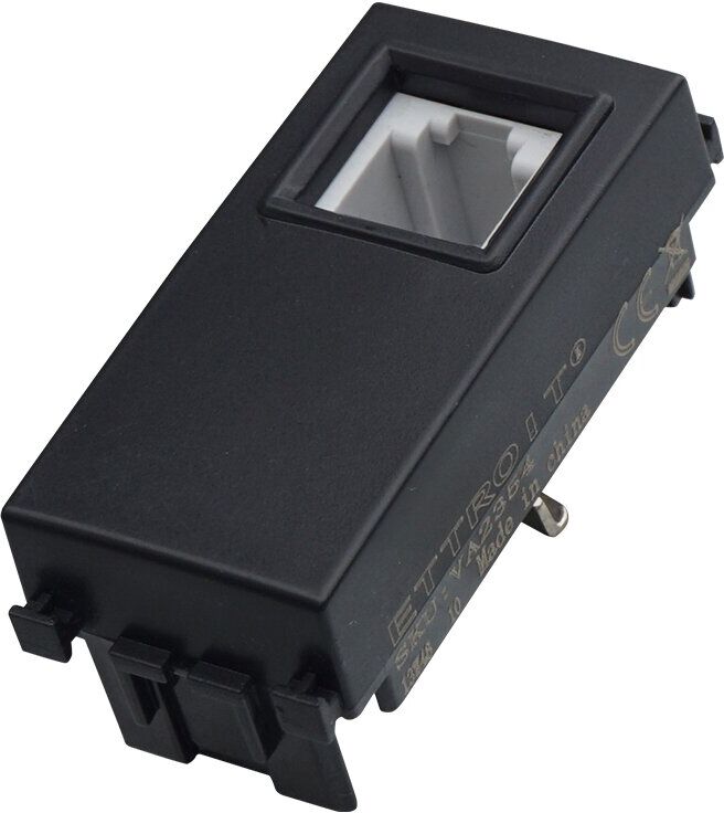 Ettroit Presa Telefonica Rj11 Connettore Telefono Colore Nero Compatibile Vimar Arkè - Va2354