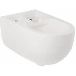 Kludi-CLEANTRONIC Spiralflush-Wand-WC, 62,5 cm, P-förmiger Abfluss, weiß glänzend
