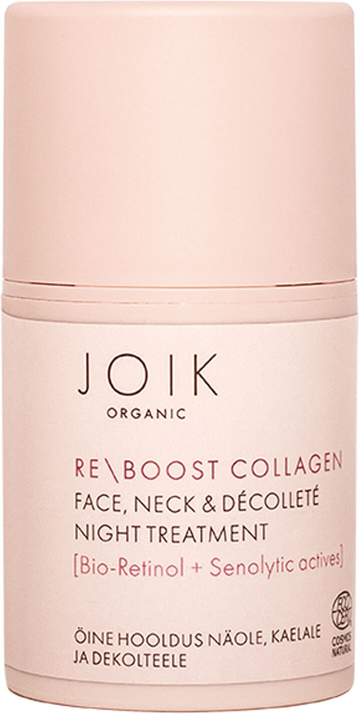 JOIK Organic Re/Boost Collagen Face, Neck & Decollete Night Treatment 50ml