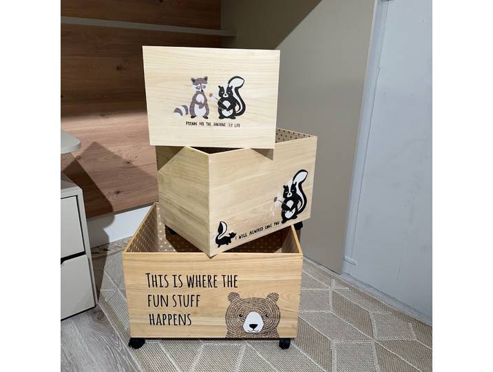 Spielzeugkiste 3er Set