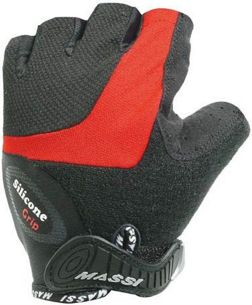 Massi silicone cx guantes cortos ciclismo Negro