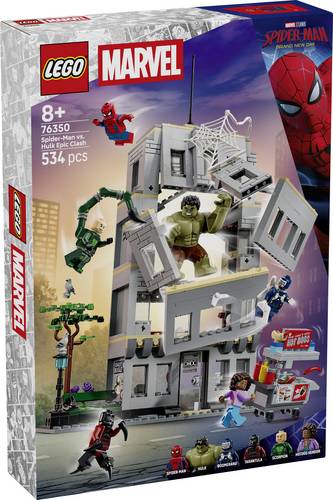 6588690 LEGO MARVEL SUPER HEROES Großer Showdown: Spider-Man vs. Hulk Bauspielzeug mit 6 Charakteren