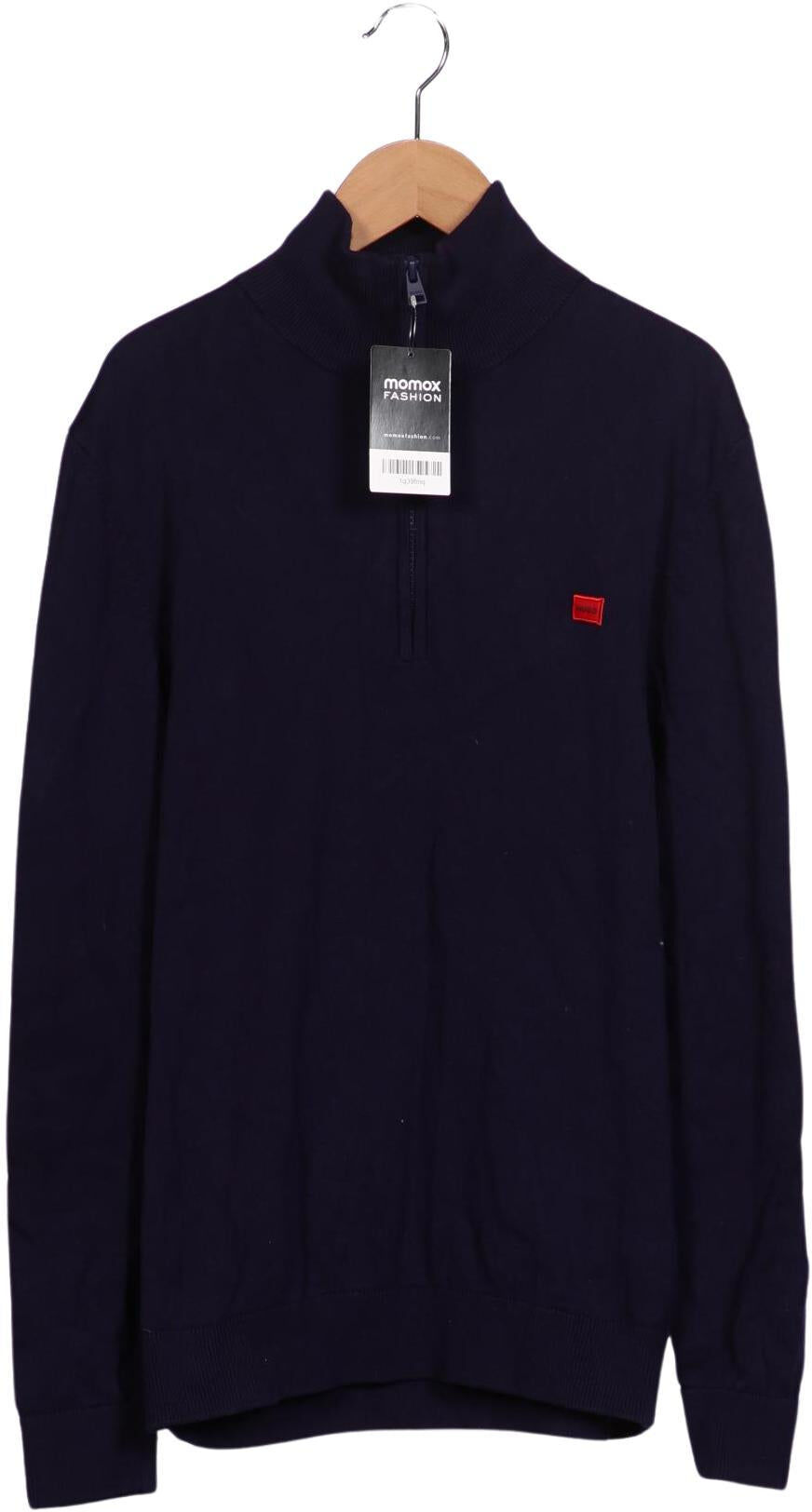 Hugo by Hugo Boss Herren Pullover, Marineblau, Gr. L, Baumwolle - Second Hand