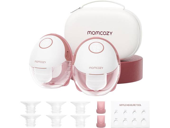 Momcozy M6 borstkolf - dubbelpak-bordeauxrood, cadeaus voor mama