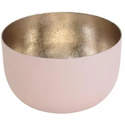 Gift Company Windlicht Madras S, Teelichthalter, Kerzenhalter, Eisen, Blush / Gold, H 5 cm, 76733