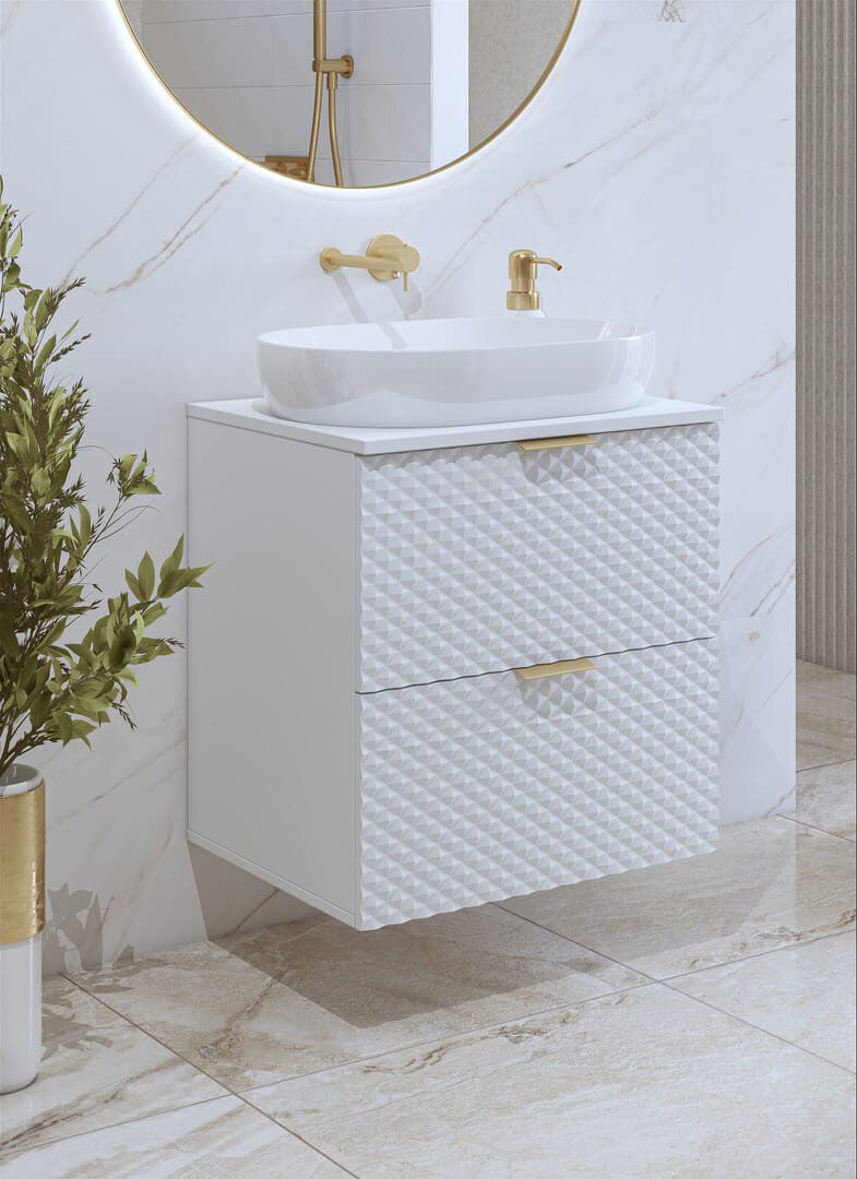 Fairmont Park Ahria 60mm Single Bathroom Vanity Matte White 60mm W