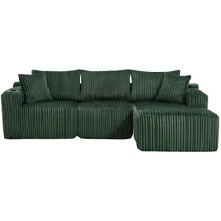 ECKSOFA mit Chaiselongue Cord