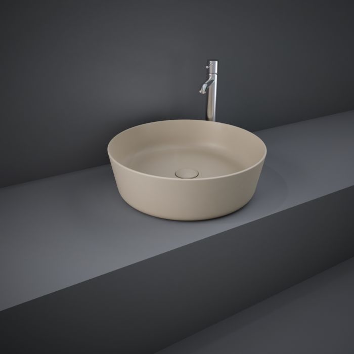 RAK Feeling Aufsatz-Waschbecken FEECT4200514A rund, 42cm, cappuccino matt