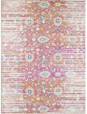 Porch & Den Spirited Mid-Century Distressed Floral Area Rug