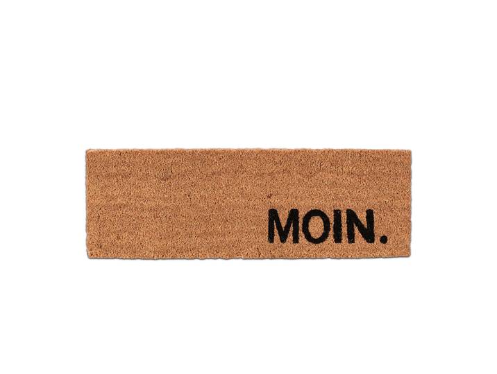 Fussmatte Kokos Moin Hellbraun-Schwarz