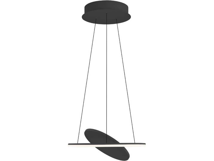 Pendellampe Haley schwarz Metall 5300 lm B 45 cm - LED - Lichtfarbe: Extra warmweiss - Kaltes Tagesweiss- LED Energiesparlampe