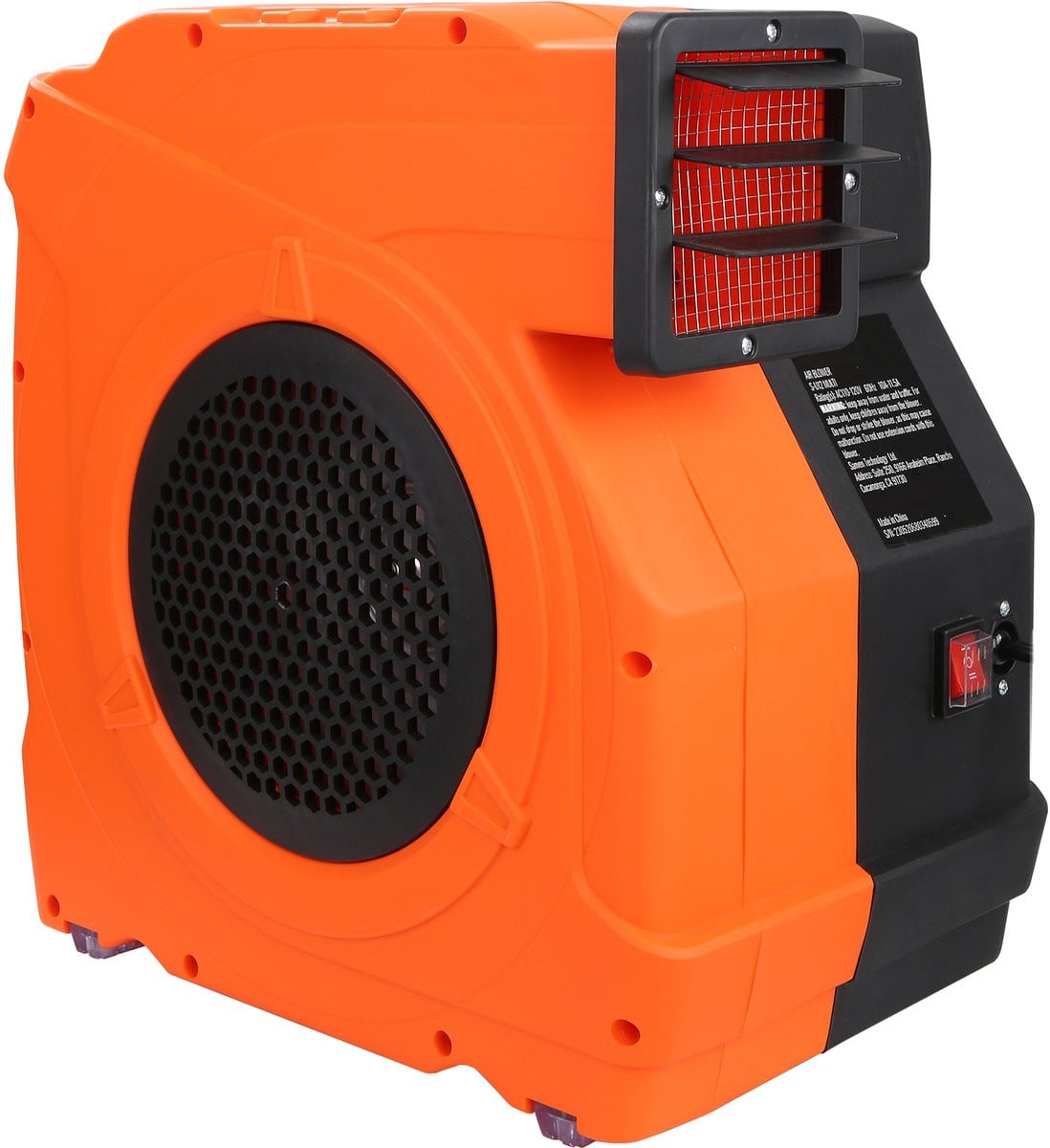 Springkussen Blower met 1100W vermogen en 770 m³/u luchtstroom, Oranje