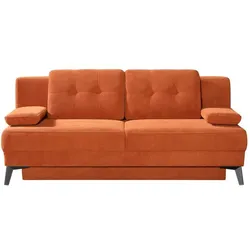 Schlafsofa Fanny Stoff Orange